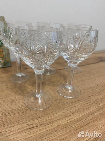 Хрустальные рюмки на ножке СССР