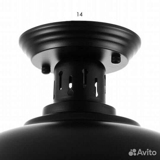 Светильник 'Раритет' Е27 черный 34х34х20см