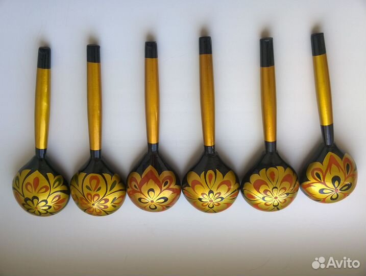 Ложка столовая деревянная расписная «Хохлома»