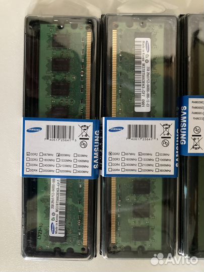 Оперативная память DDR2 4*2Gb 800 mhz 1.8V Samsung