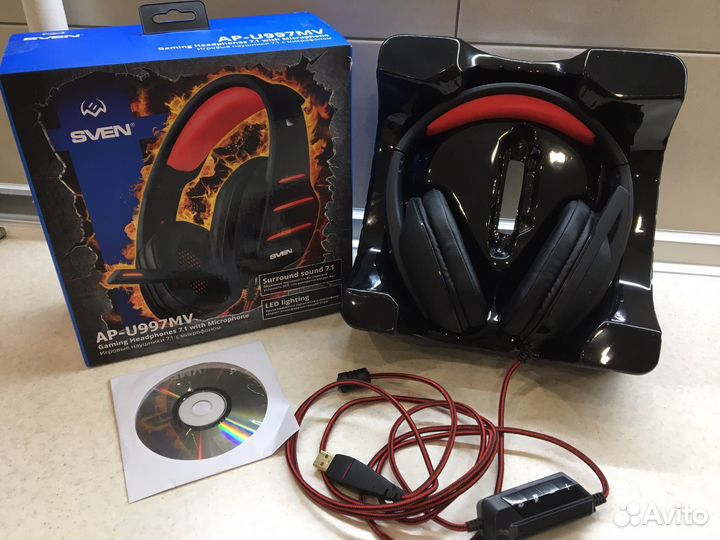 Игровые наушники с микрофоном Sven