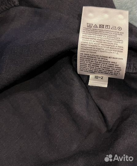 Рубашка без воротника Uniqlo лён оригинал