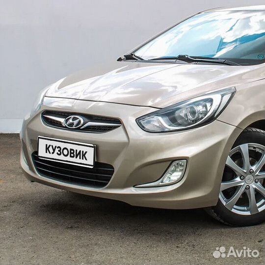 Бампер передний в цвет Hyundai Solaris 1