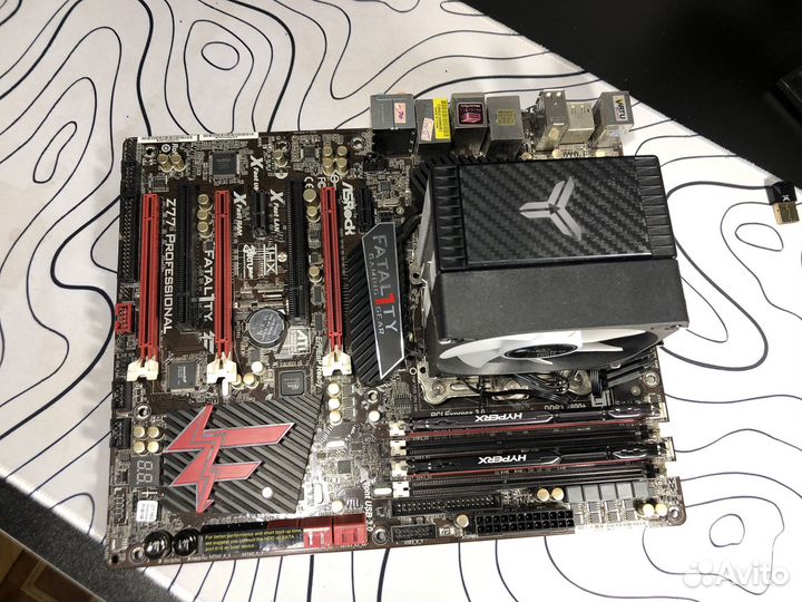 Комплект материнка Asrock z77 i7 3770k 16gb