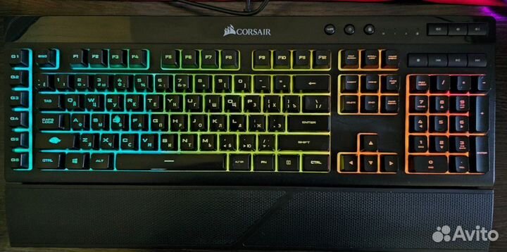Клавиатура проводная Corsair K55 RGB
