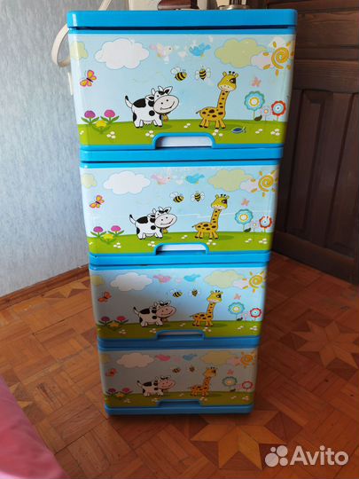 Комод пластиковый с ящиками бу