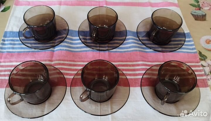 Кофейный сервиз 6 чашек vereco. Франция
