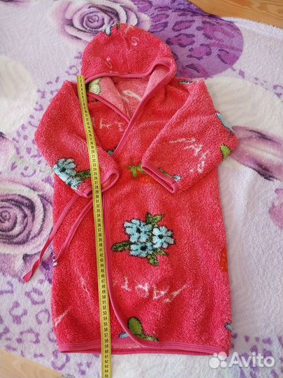 Халат махровый для девочки