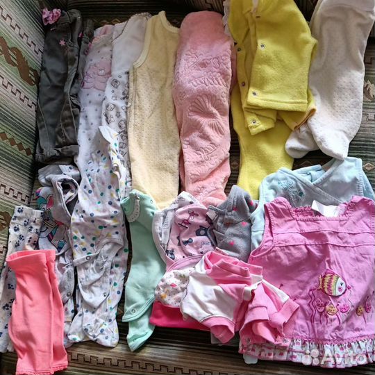 Детские вещи пакетом для девочек 56-68