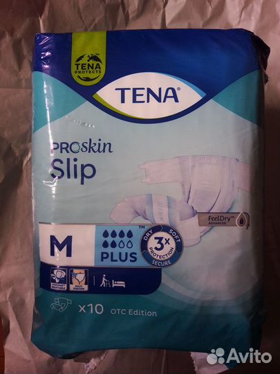 Подгузники для взрослых Tena Слип размер M 10шт