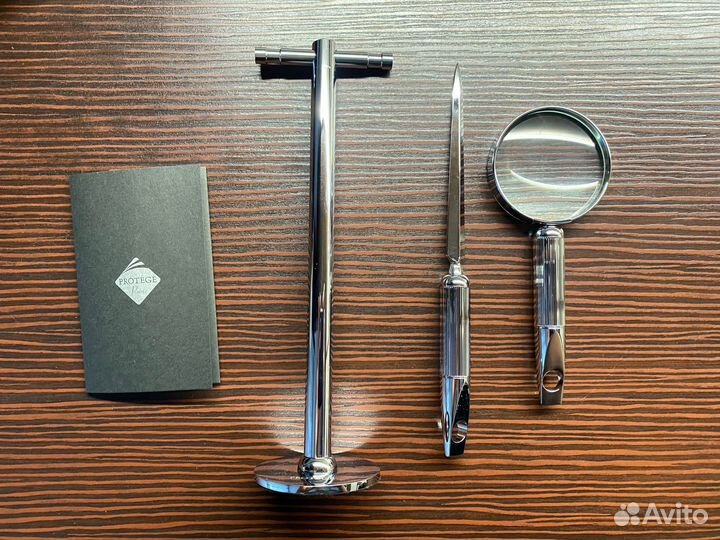 Настольный набор с лупой и ножом для конвертов