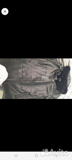 Дубленка натуральная женская 50 52 с капюшоном