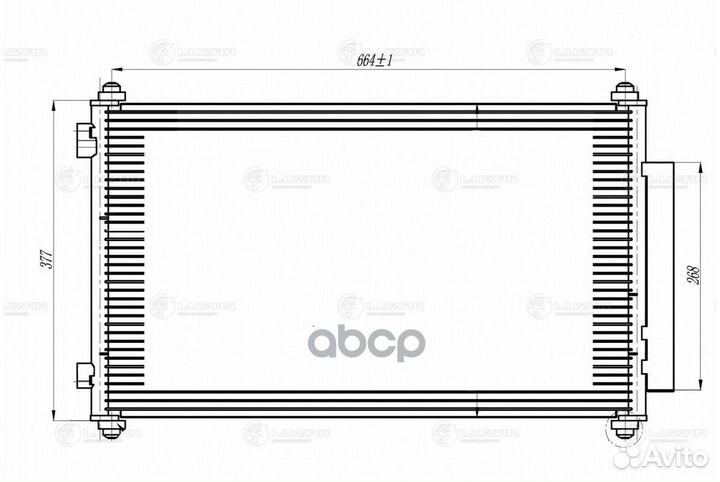Конденсер honda CR-V 2.0/2.4 07- lrac 23ZP luzar