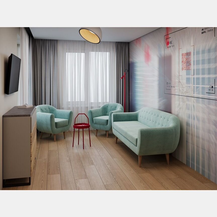 3-к. апартаменты, 65,7 м², 6/24 эт.