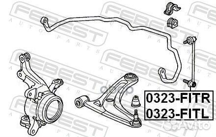 Тяга стабилизатора 0323-fitr 0323-fitr Febest
