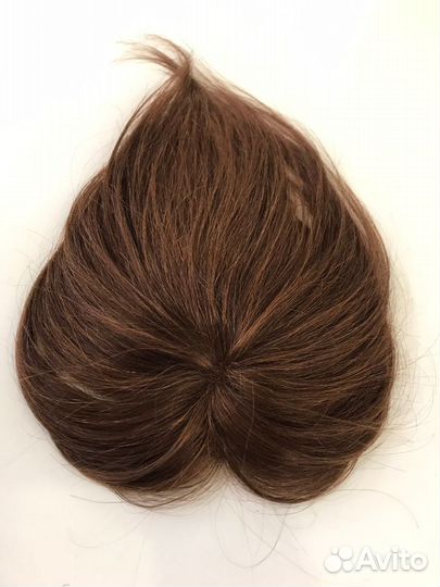 Накладка на пробор из натуральных волос