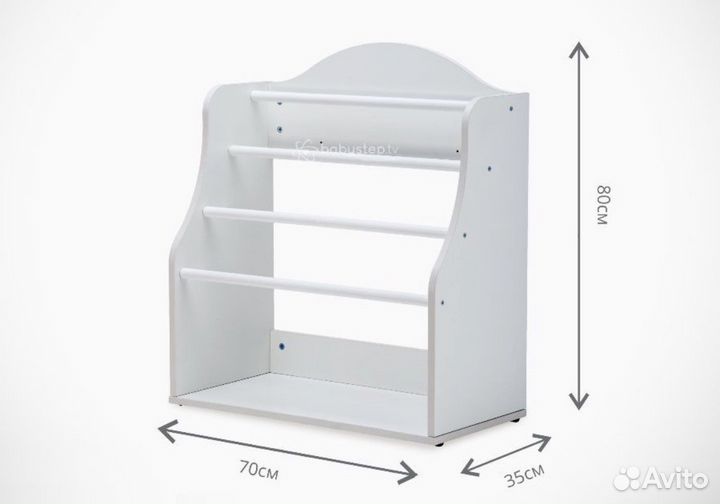 Стелаж для игрушек и книг