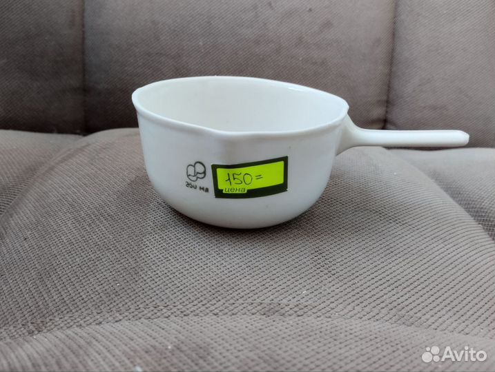 Кастрюля фарфоровая лабораторная с ручкой