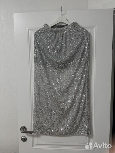 Юбка с пайетками