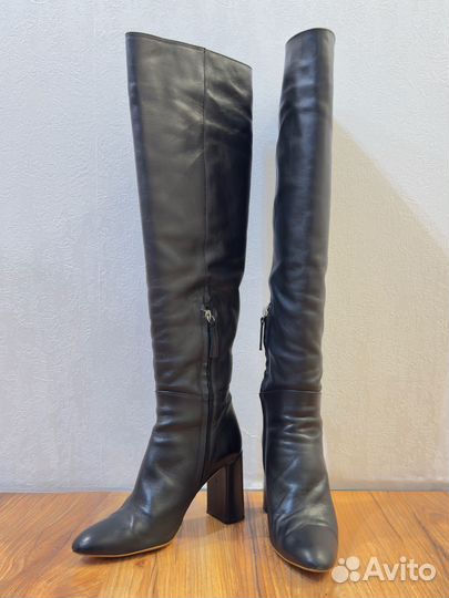 Сапоги женские натуральная кожа zara