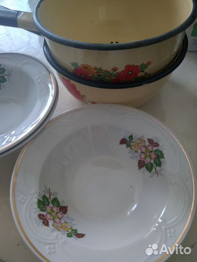 Дуршлаг эмалированный