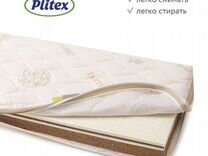 Plitex наматрасник непромокаемый bamboo waterproof lux 120х60 см