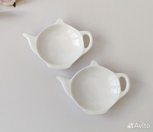 Блюдце для чайных пакетиков galzone белое