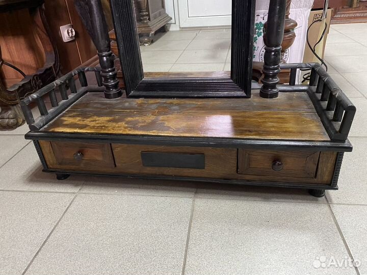 Туалетное зеркало трюмо настольное СССР