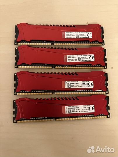 Комплекты памяти 8/16Gb DDR3 2133Mhz hyperx savage