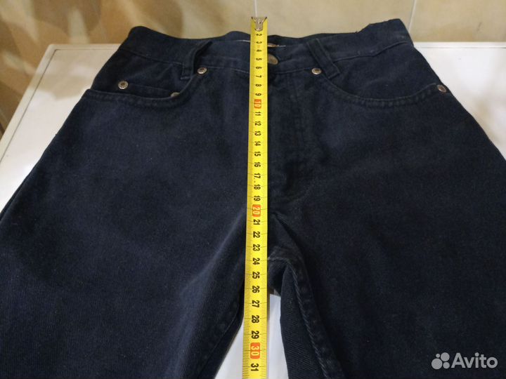 Джинсы хлопок на мальчика синие 8-9 лет
