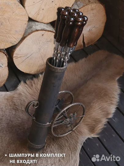 Кованая подставка для шампуров 