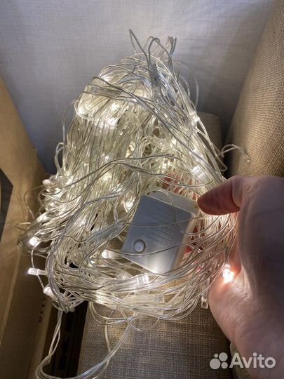 Гирлянда сеть на окно