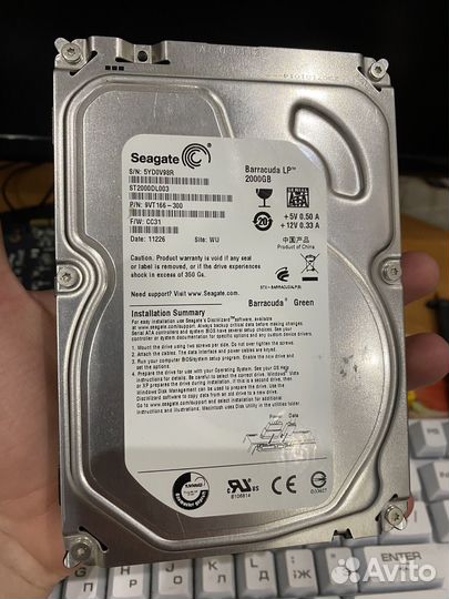 Жесткий диск hdd 2TB