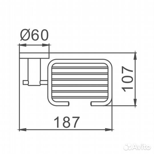 Мыльница Haiba HB8302-1, сталь