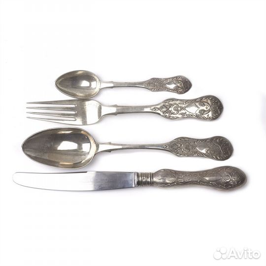 Столовый набор серебра 