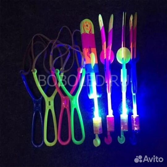 Вертолетик на рогатке средний оптом (качество LUX