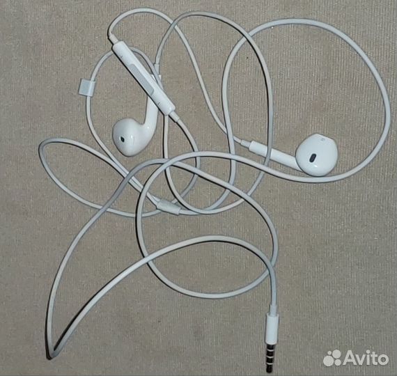 Наушники apple earpods 3,5мм оригинальные б.у