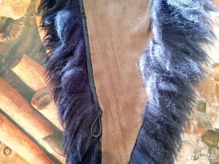 Натуральный воротник ламы