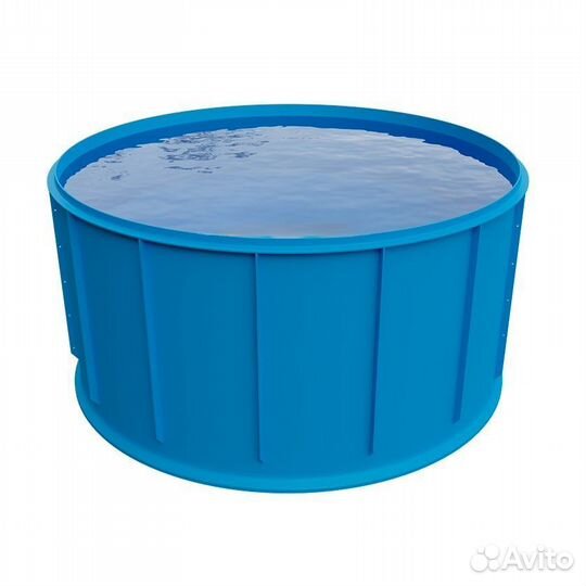 Круглый бассейн из полипропилена на заказ 3,9*1,5