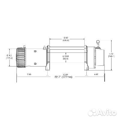 Лебедка Warn 9,5XP CE Synthetic