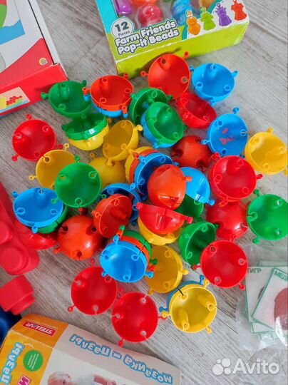 Большой пакет мягкие кирпичики мозаика конструктор