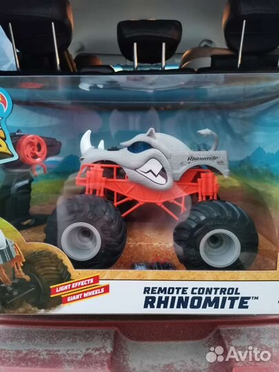 Машина Hot Wheels PY Monst Trucks Rhinomite 63684