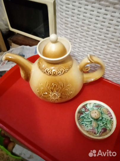 Чайник заварочный фарфоровый