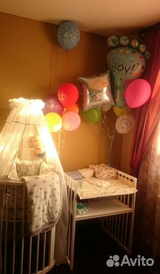 Балдахин в кроватку с держателем