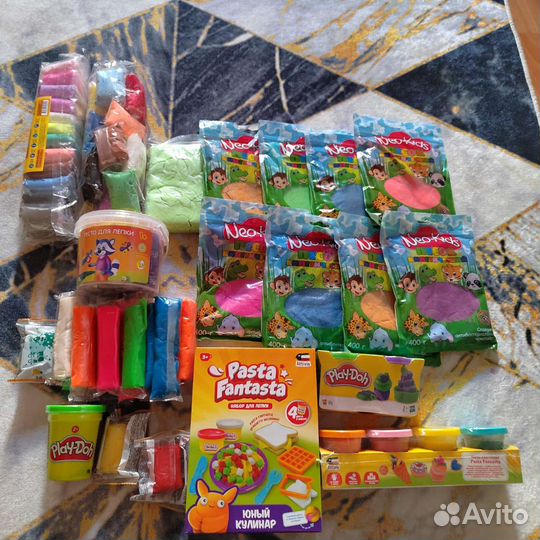 Кинетический песок и тесто