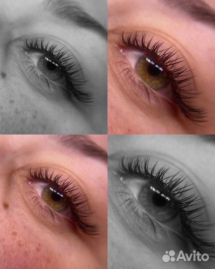 Наращивание ресниц и оформление бровей