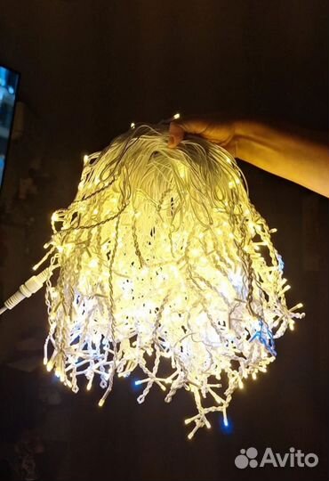 Гирлянда уличная бахрома 25 метров