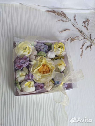 Десерт цветы из зефира