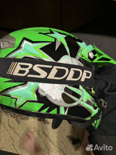 Кроссовый шлем с очками