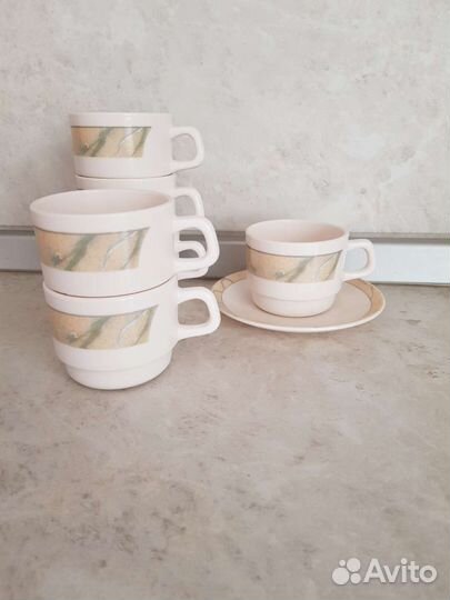 Кофейная чашка с блюдцем 6 шт. Цена за комплект